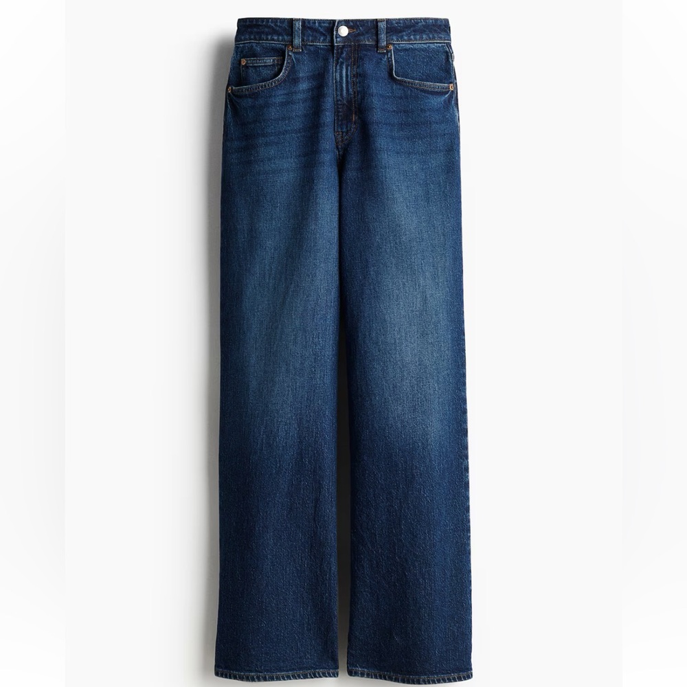 H&M High Rise Wide Leg Jeans